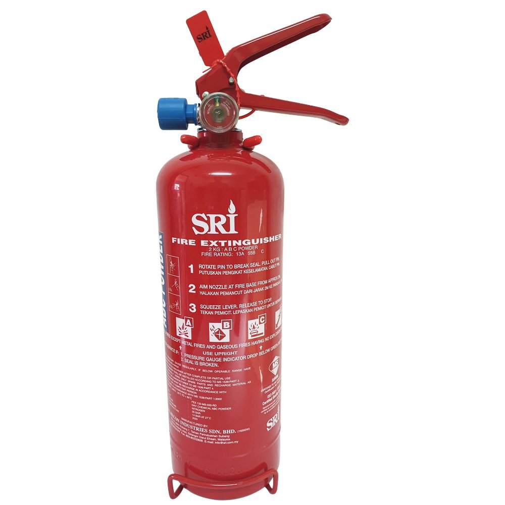 2kg ABC Fire Extinguisher SRI 2kg ABC Fire Extinguisher suitable for e-hailing,Puspakom and Malaysia Standard approve.